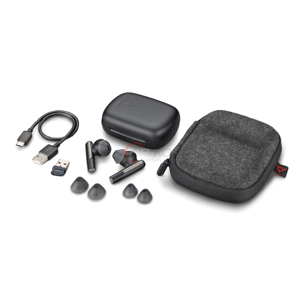 Free 220757- UC USB-A Voyager Teams schwarz Poly Headset Bluetooth 60